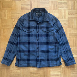 Filson Deer Island Jac-Shirt Grey 100% Cotton Men's Medium